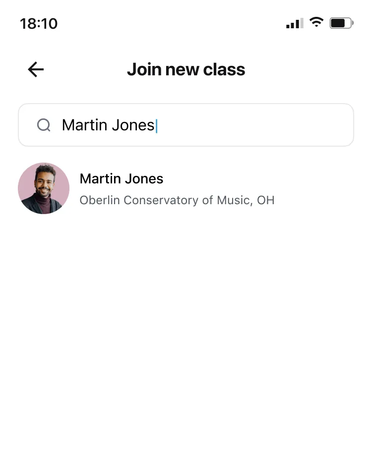Search via Practice app